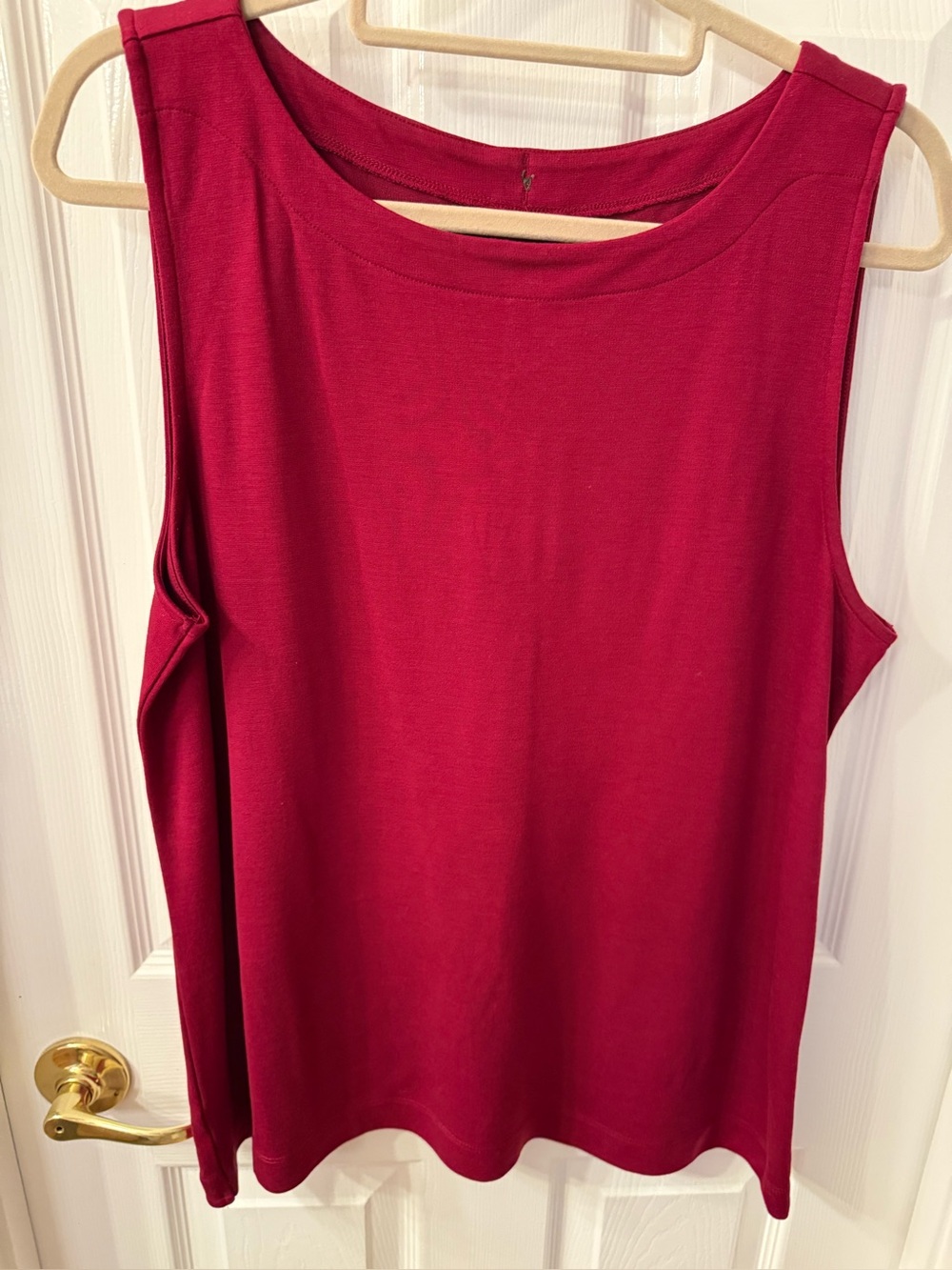 LOFT red burgundy top, bottoms in back